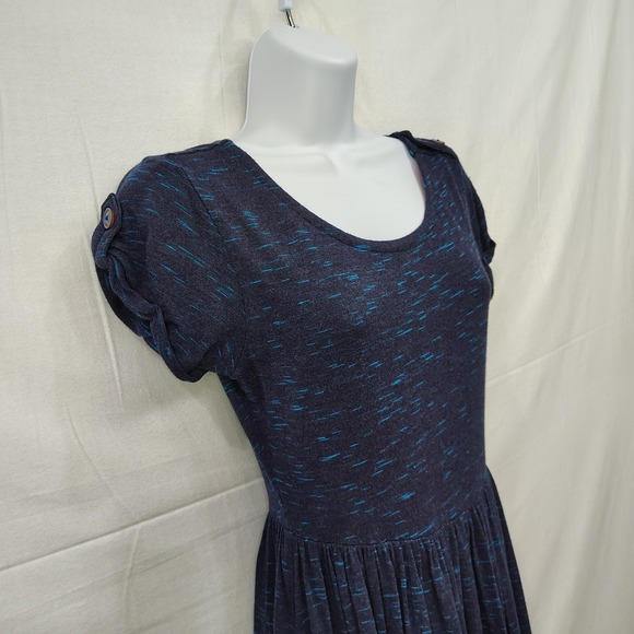 Matilda Jane Deep Water Curtain Call Navy Button Detail Maxi Dress ASO Size S - Picture 4 of 16